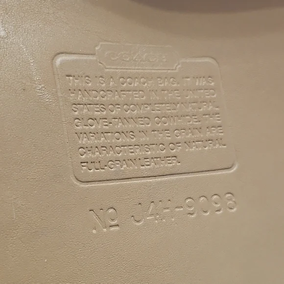 Coach Tan Leather Tote - Picture 8 of 8